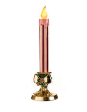 Castiçal com Chama LED Bordeaux e Rosa