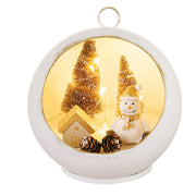 Esfera Luminosa com Boneco de Neve