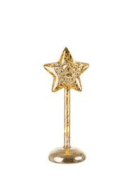 Estrela Dourada com LED Média