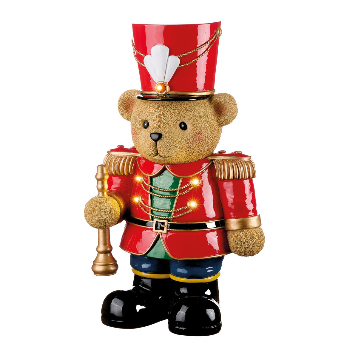 Urso Soldado com Trompete e LED